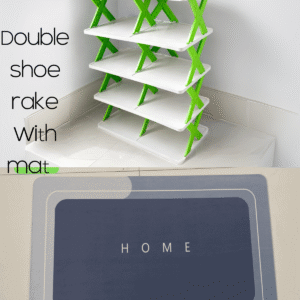 Double Shoe Rack & Premium Mat –Combo